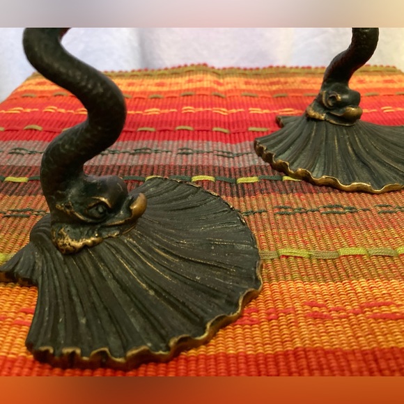 🍁VTG Made in Spain Art Deco Candle Holders - Picture 5 of 6